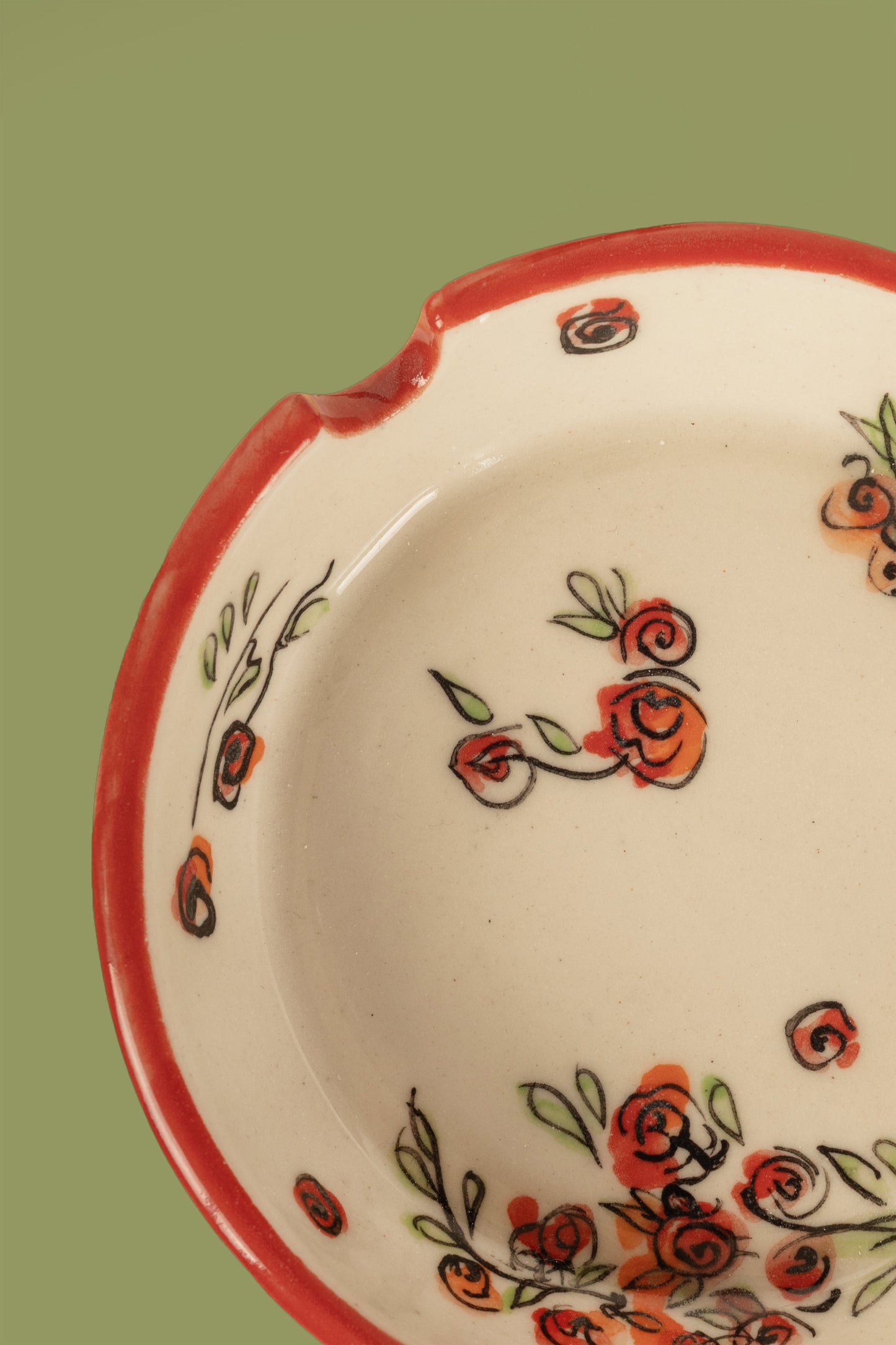 Large Ashtray "Kutaisi Roses"