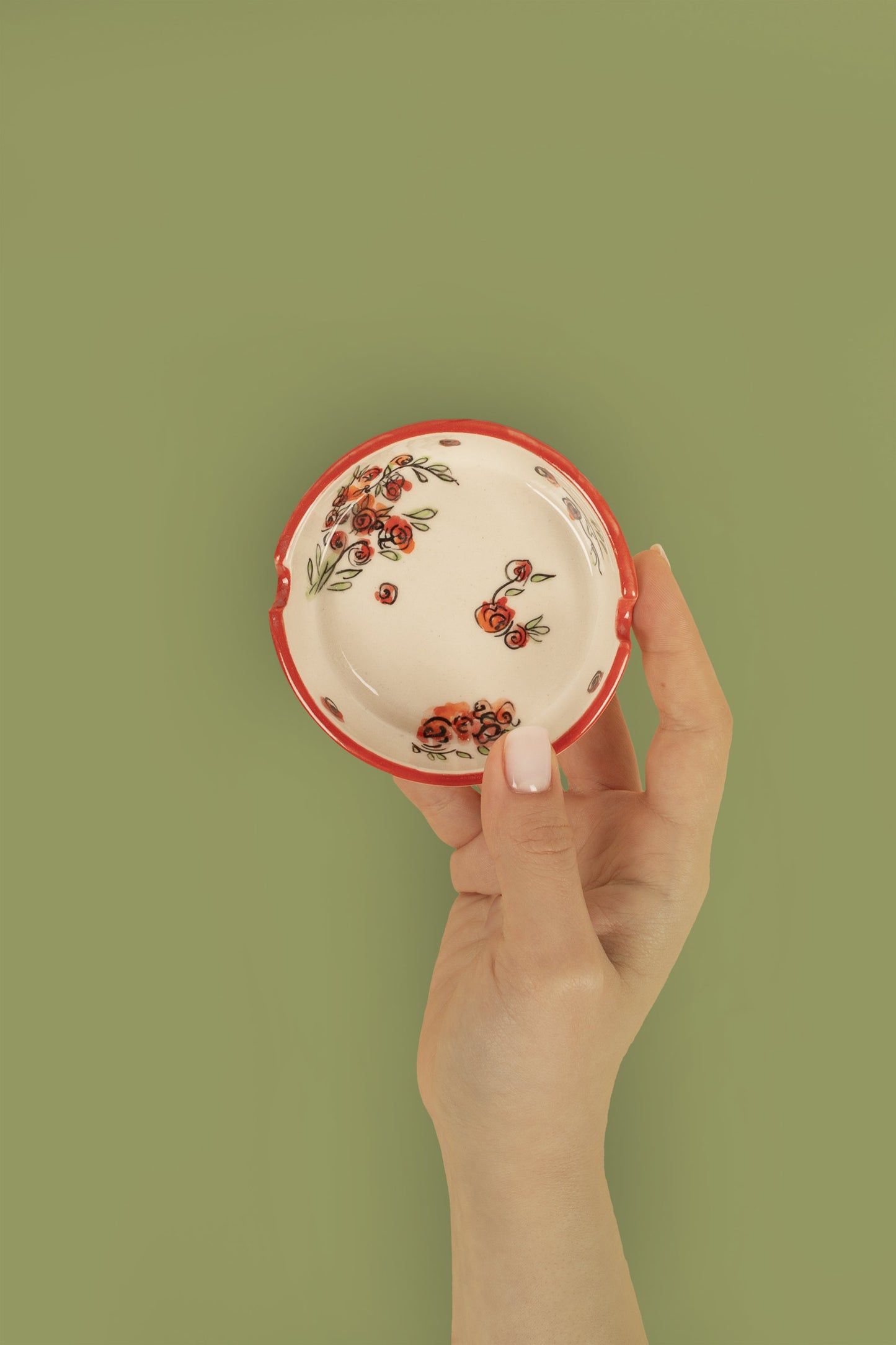 Large Ashtray "Kutaisi Roses"