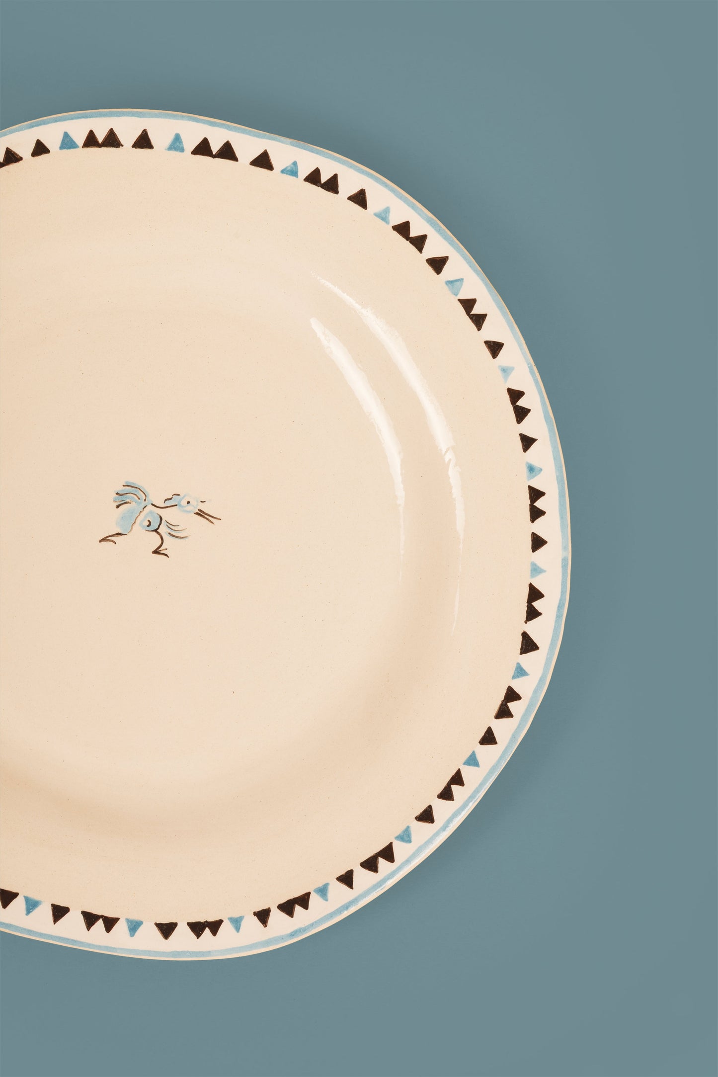 Small Blue Round Plate