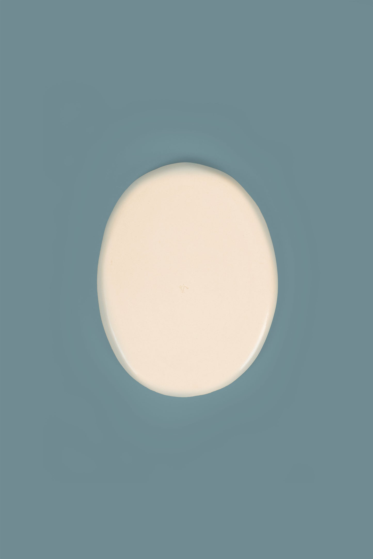 Large Red Oval Plate with handles