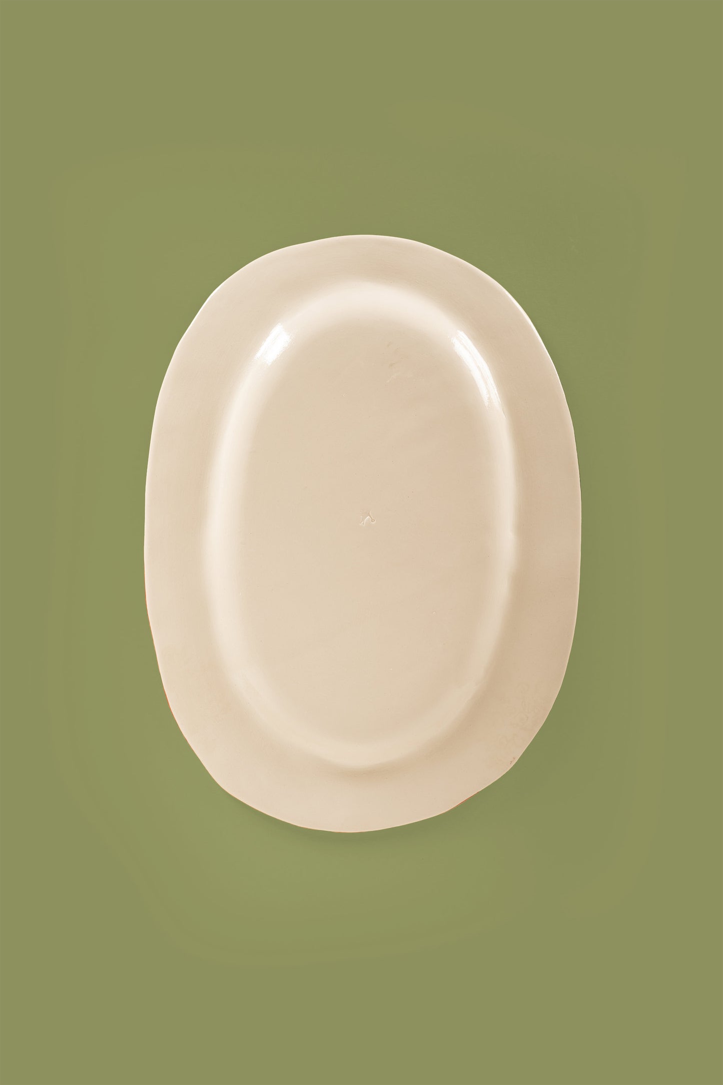 Large Oval Plate "Kutaisi Roses"