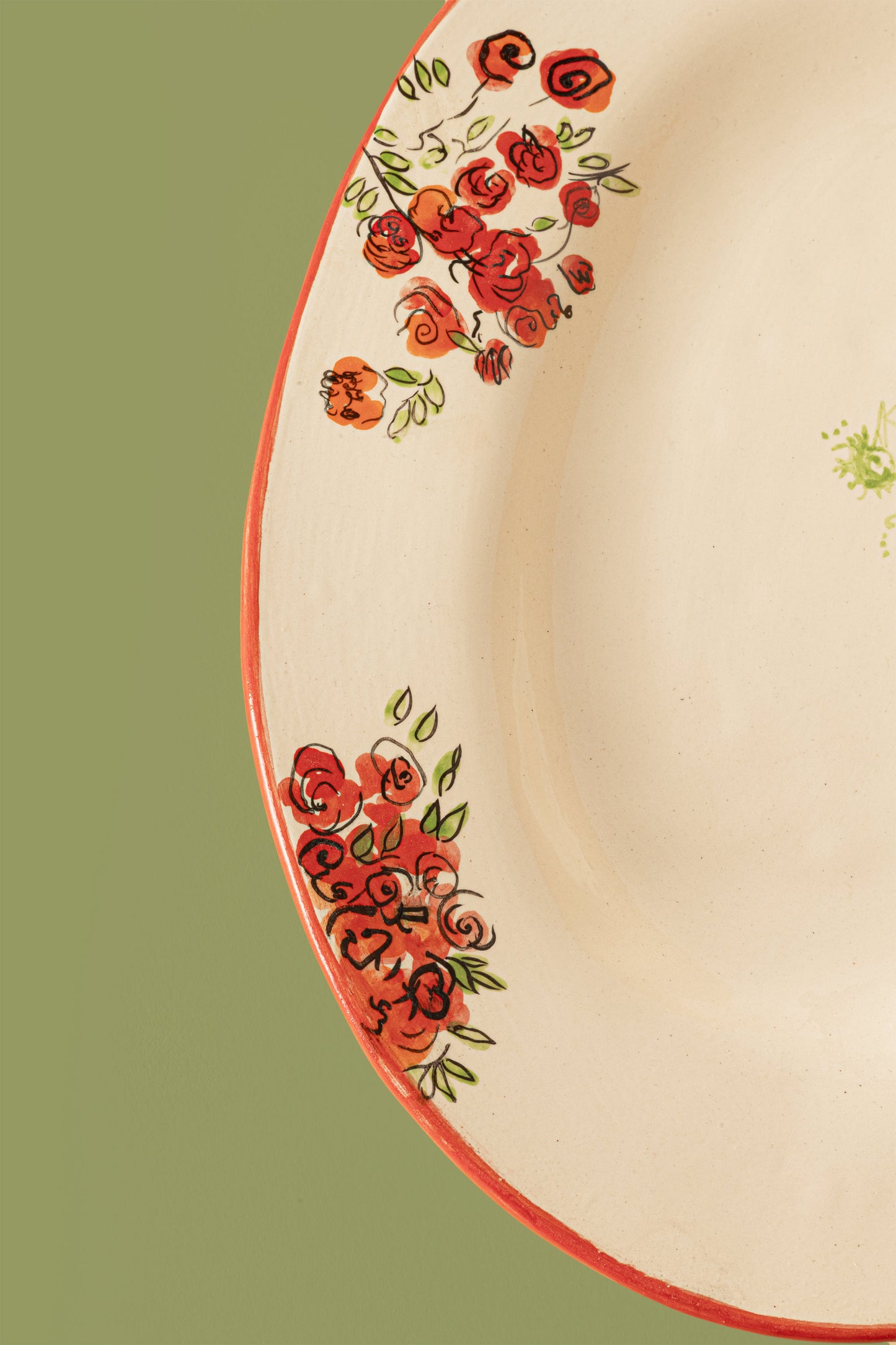 Small Oval Plate "Kutaisi Roses"