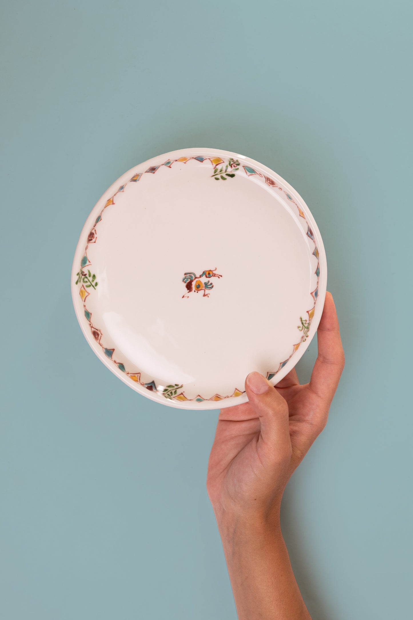 Small Blue Round Plate