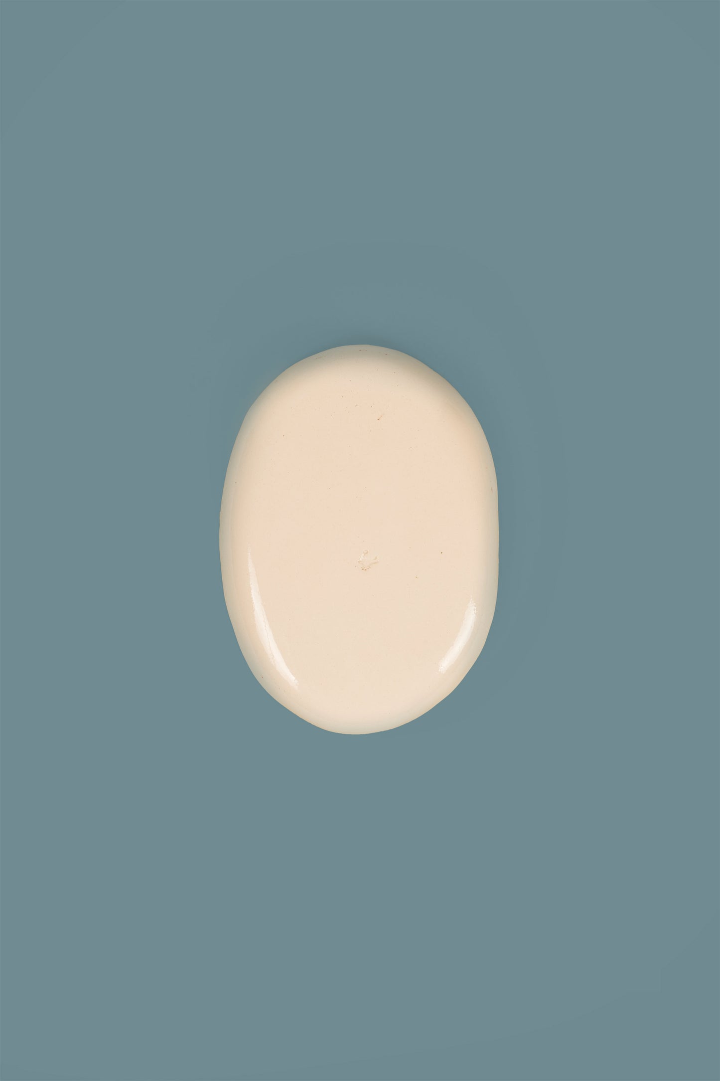 Small Red Oval Plate