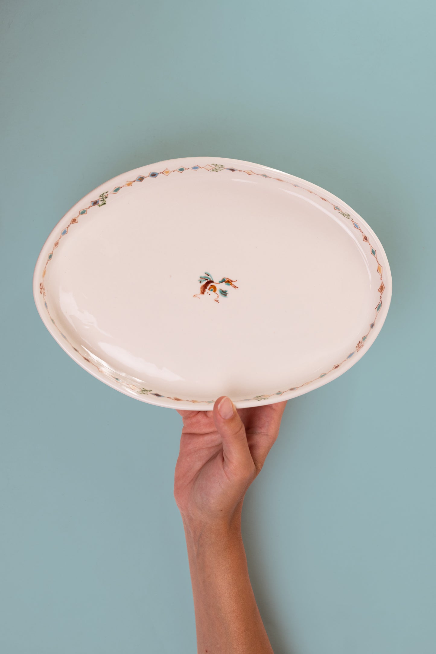 Small Yellow Oval Plate