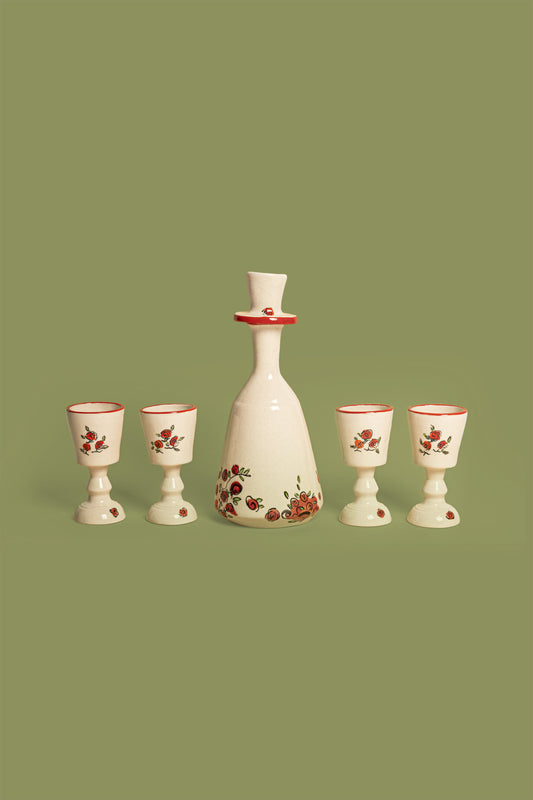 Large Chacha Set "Kutaisi Roses"