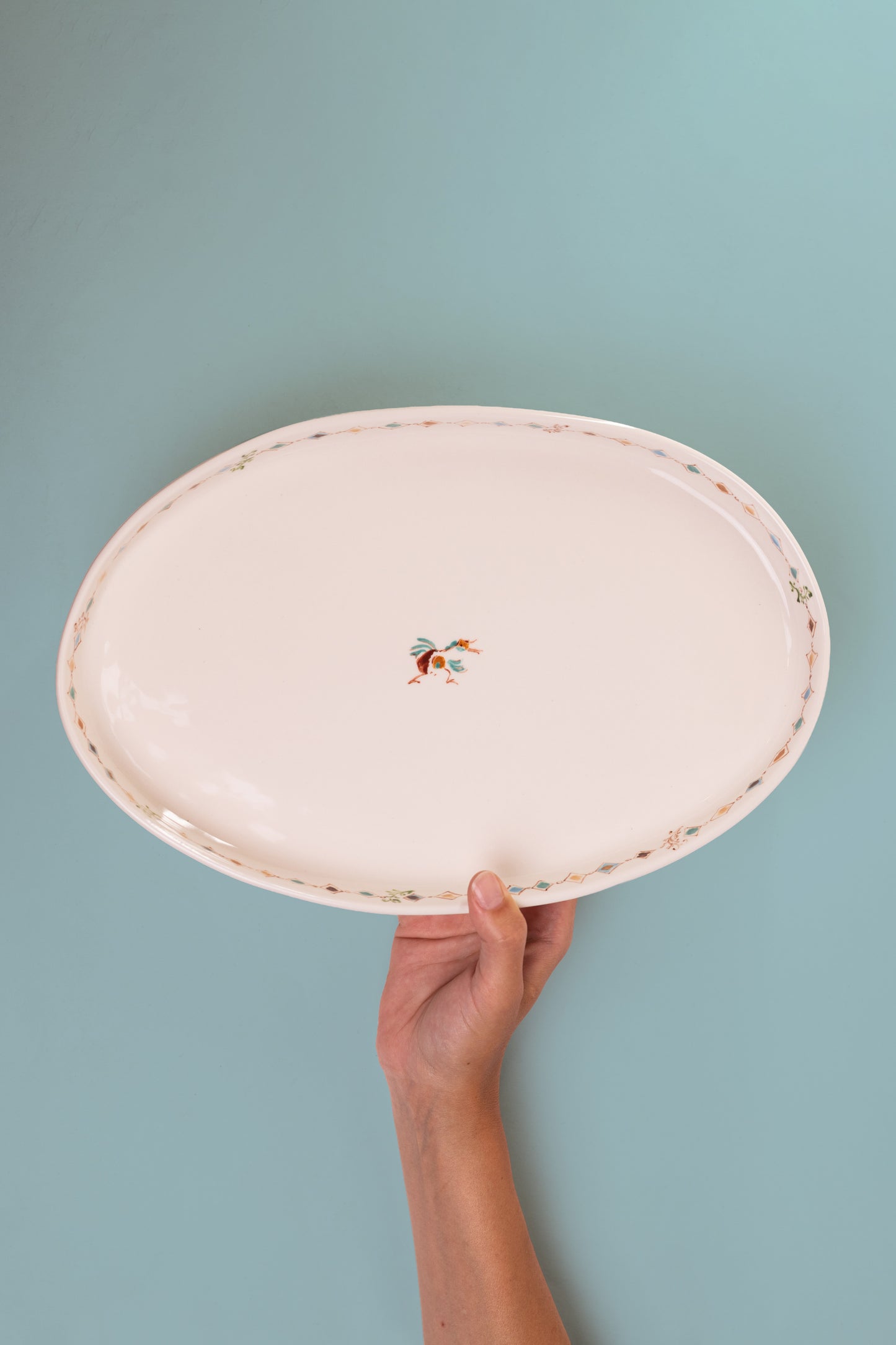 Large Yellow Oval Plate