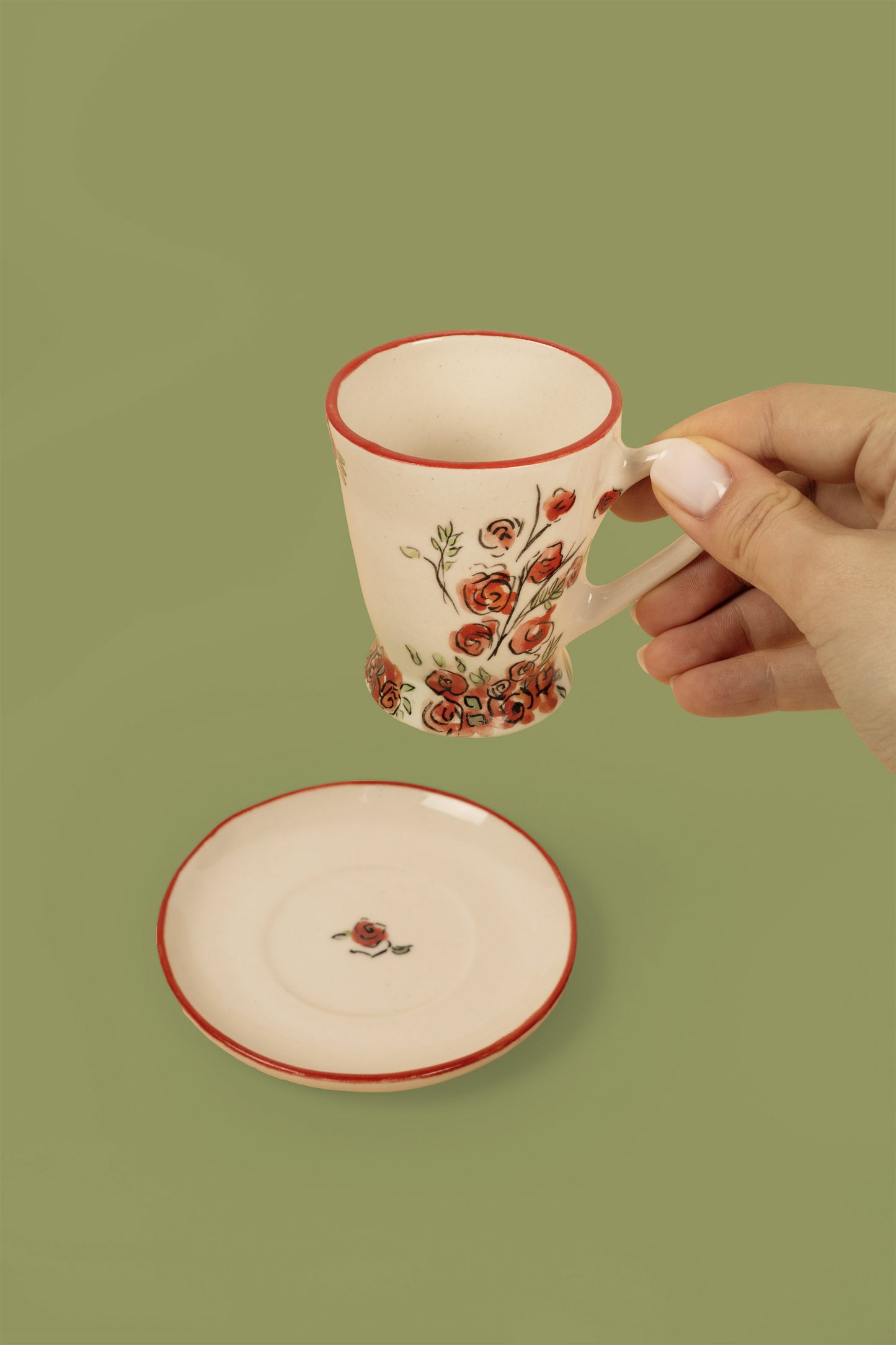 Coffee Set "Kutaisi Roses"