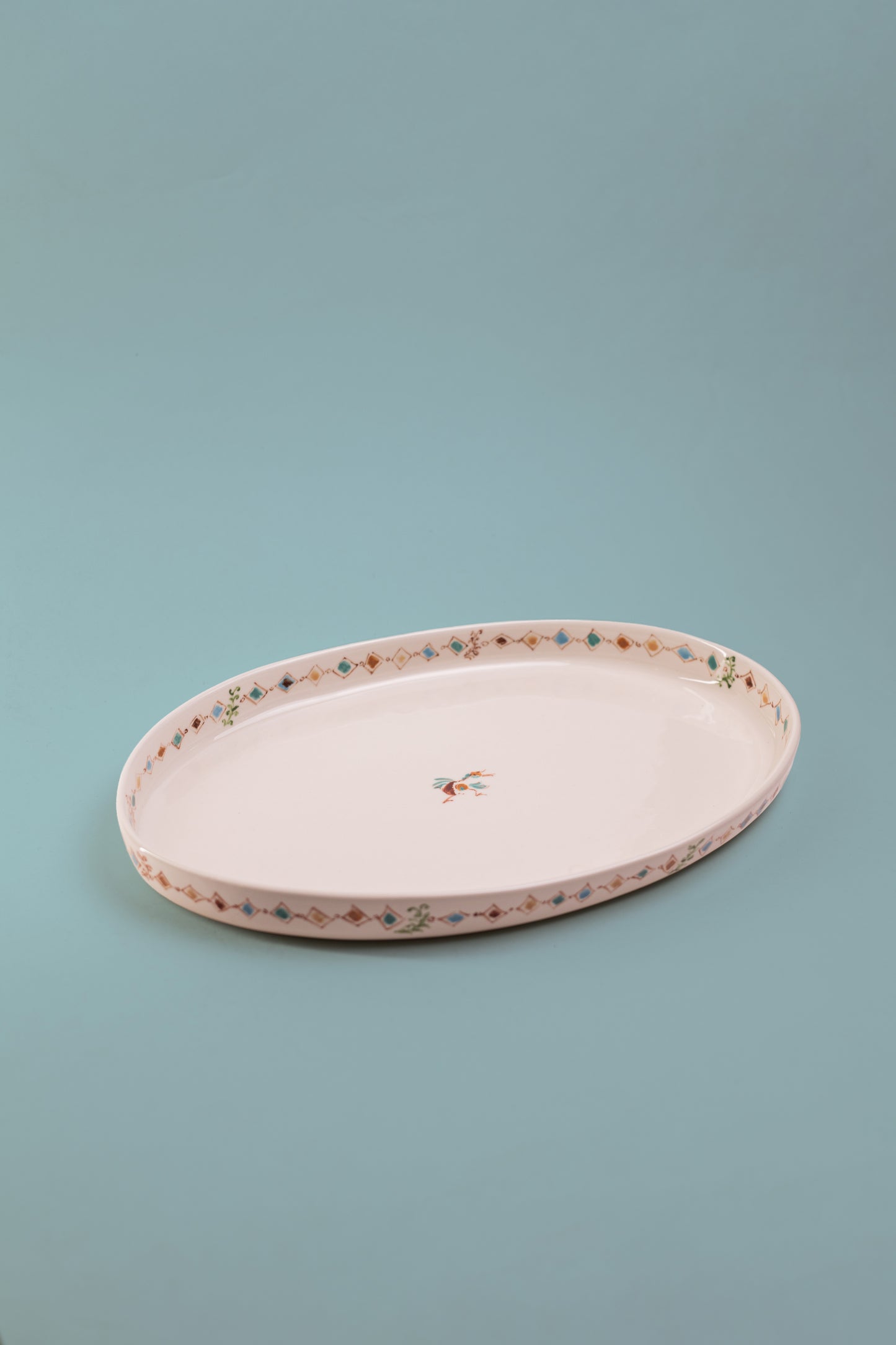 Large Yellow Oval Plate