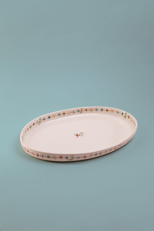 Large Yellow Oval Plate