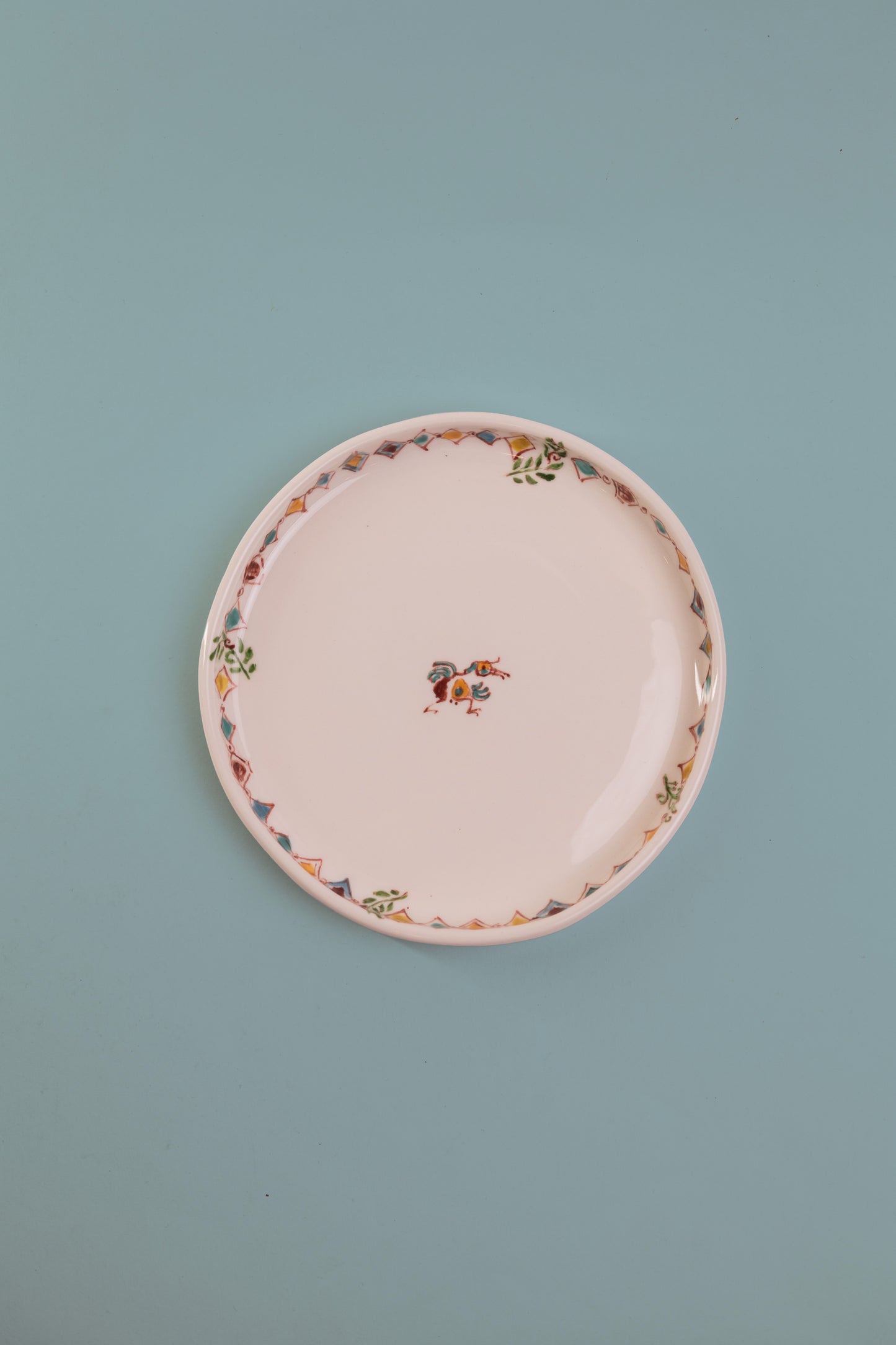 Small Blue Round Plate