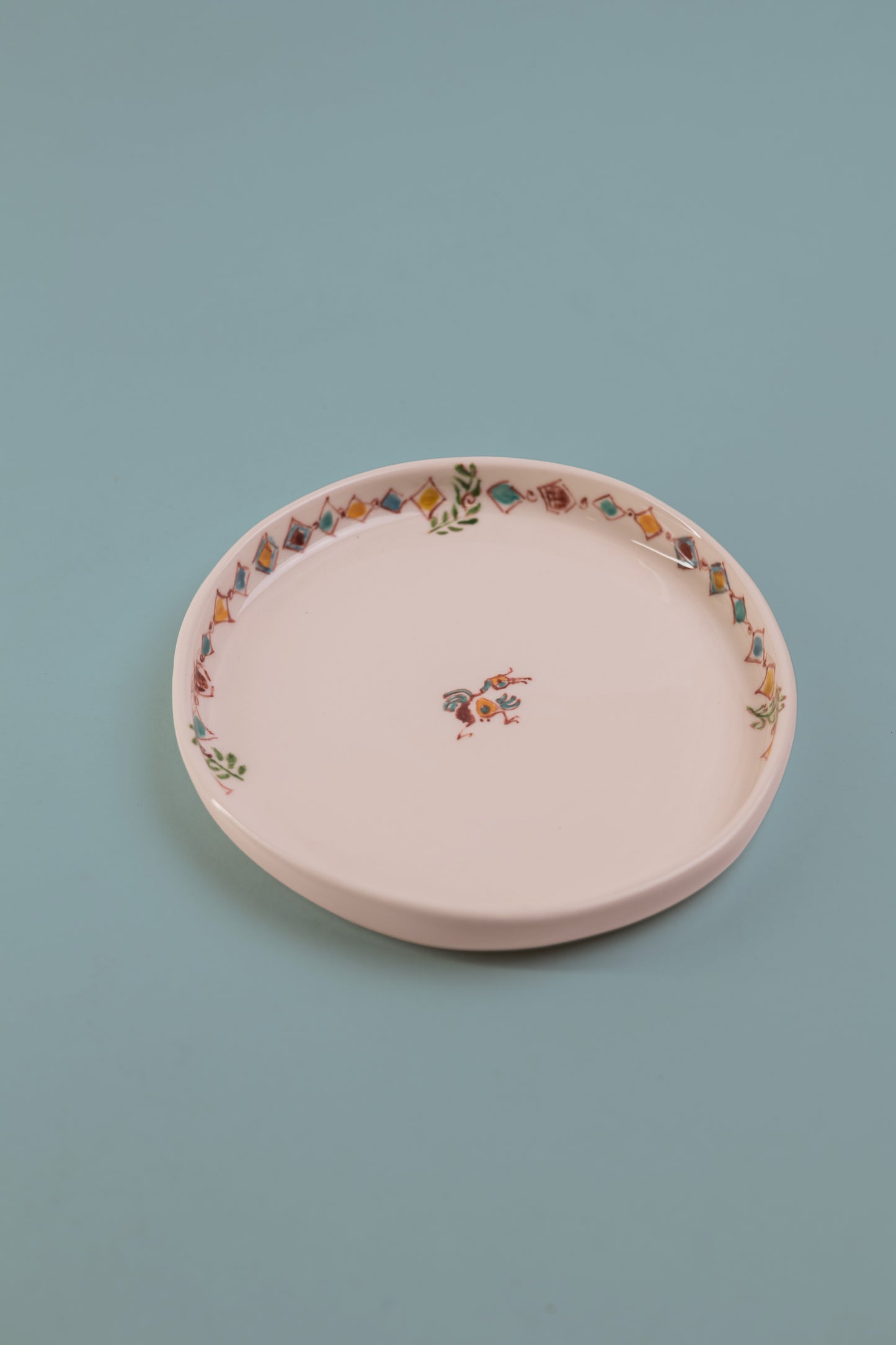 Small Blue Round Plate