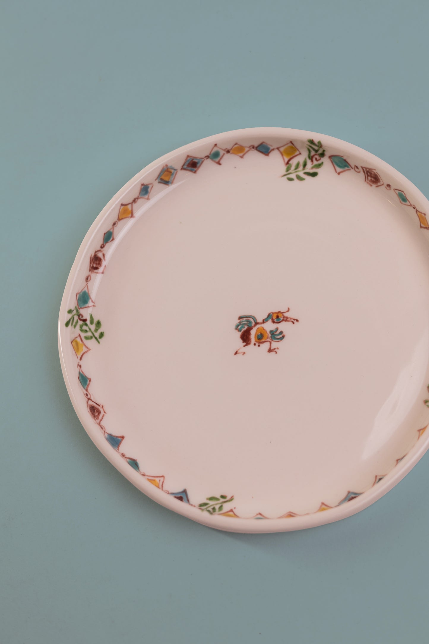 Small Blue Round Plate