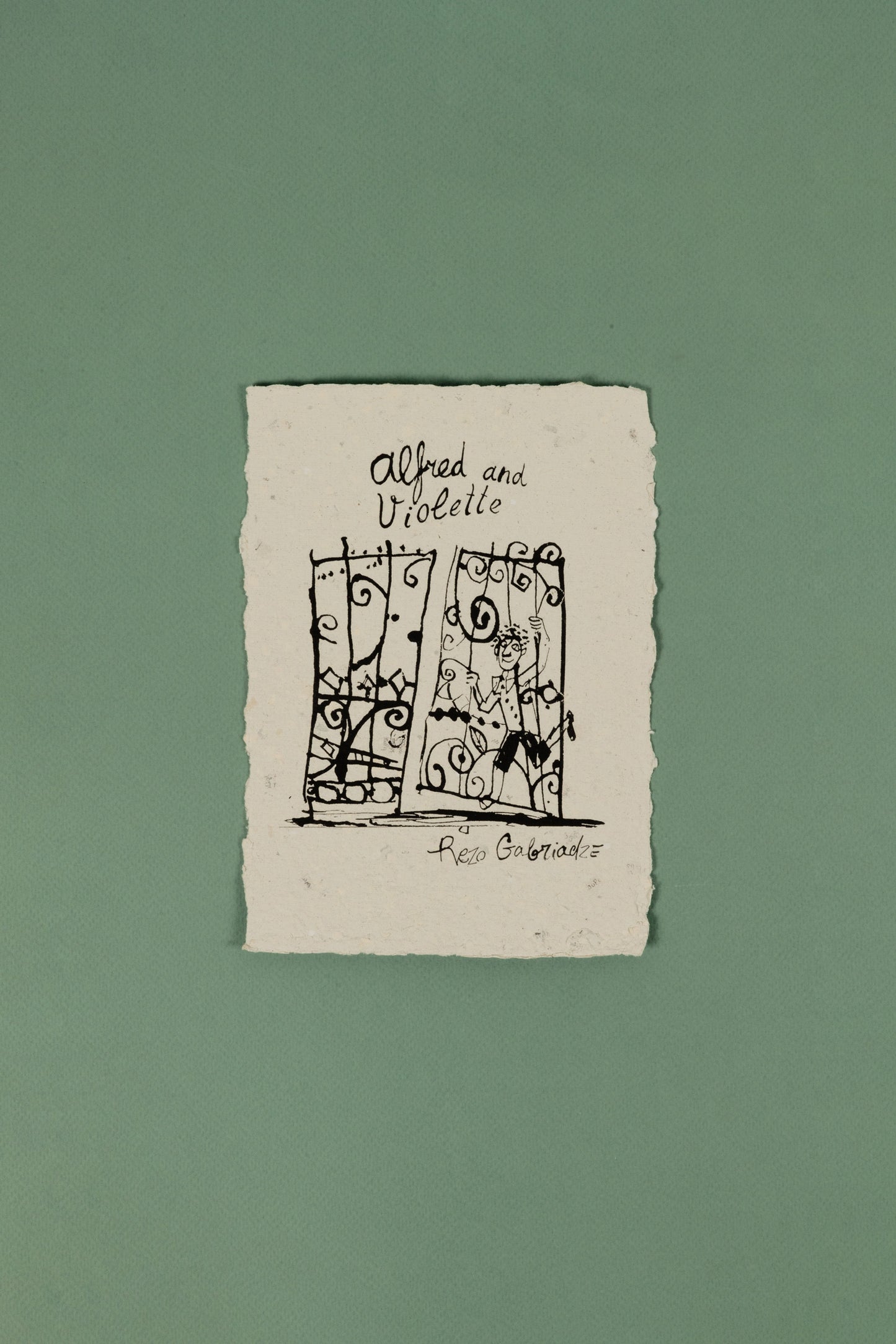 Postcard “Alfred and Violetta”