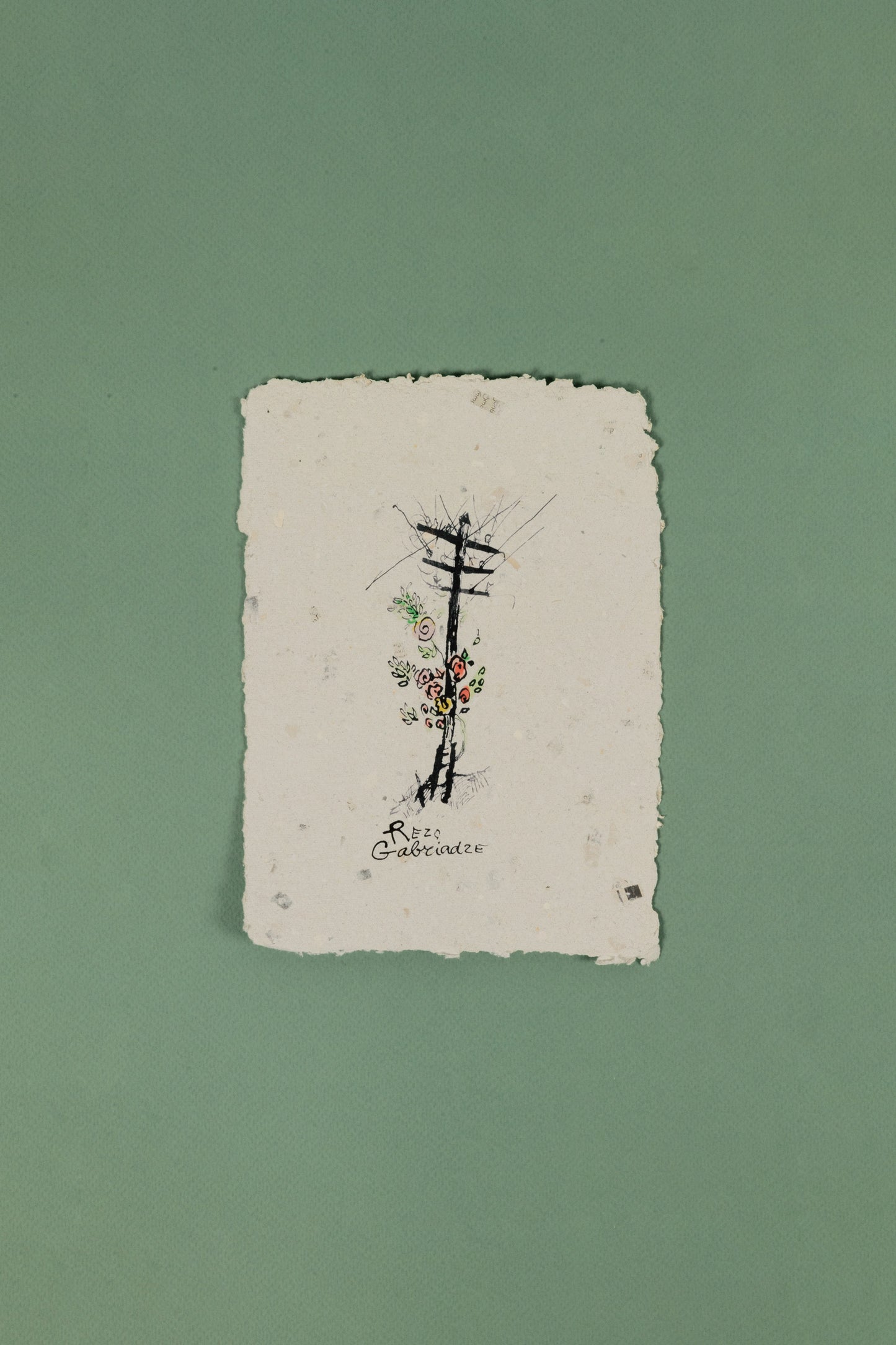 Postcard "Electric Pole"