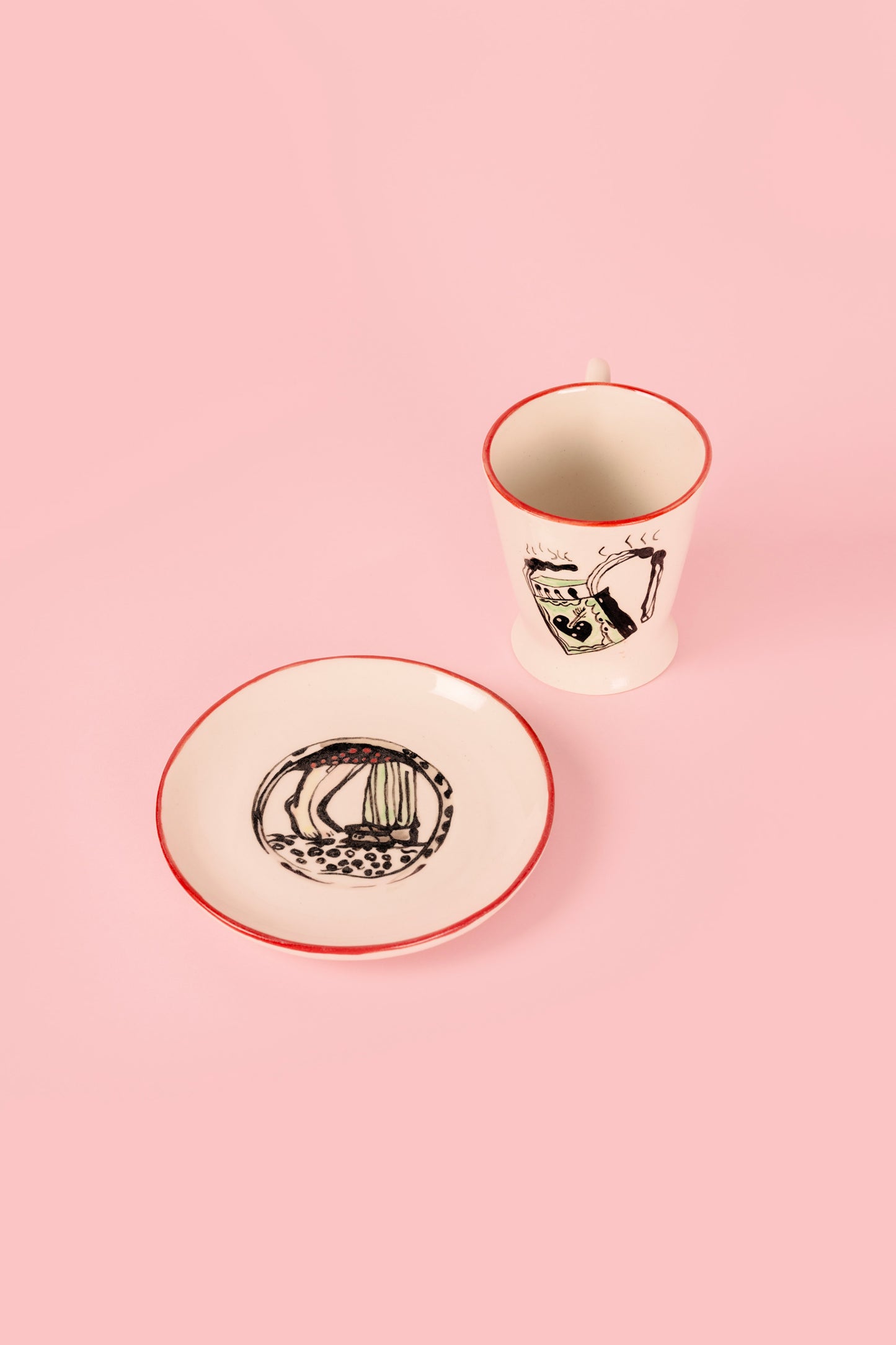 Coffee Set "Love Fortune-Telling Matches"
