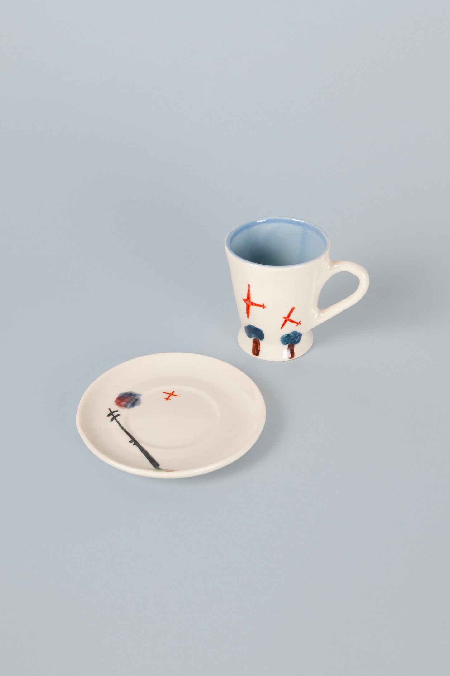 ყავის ნაკრები "თვითმფრინავები"