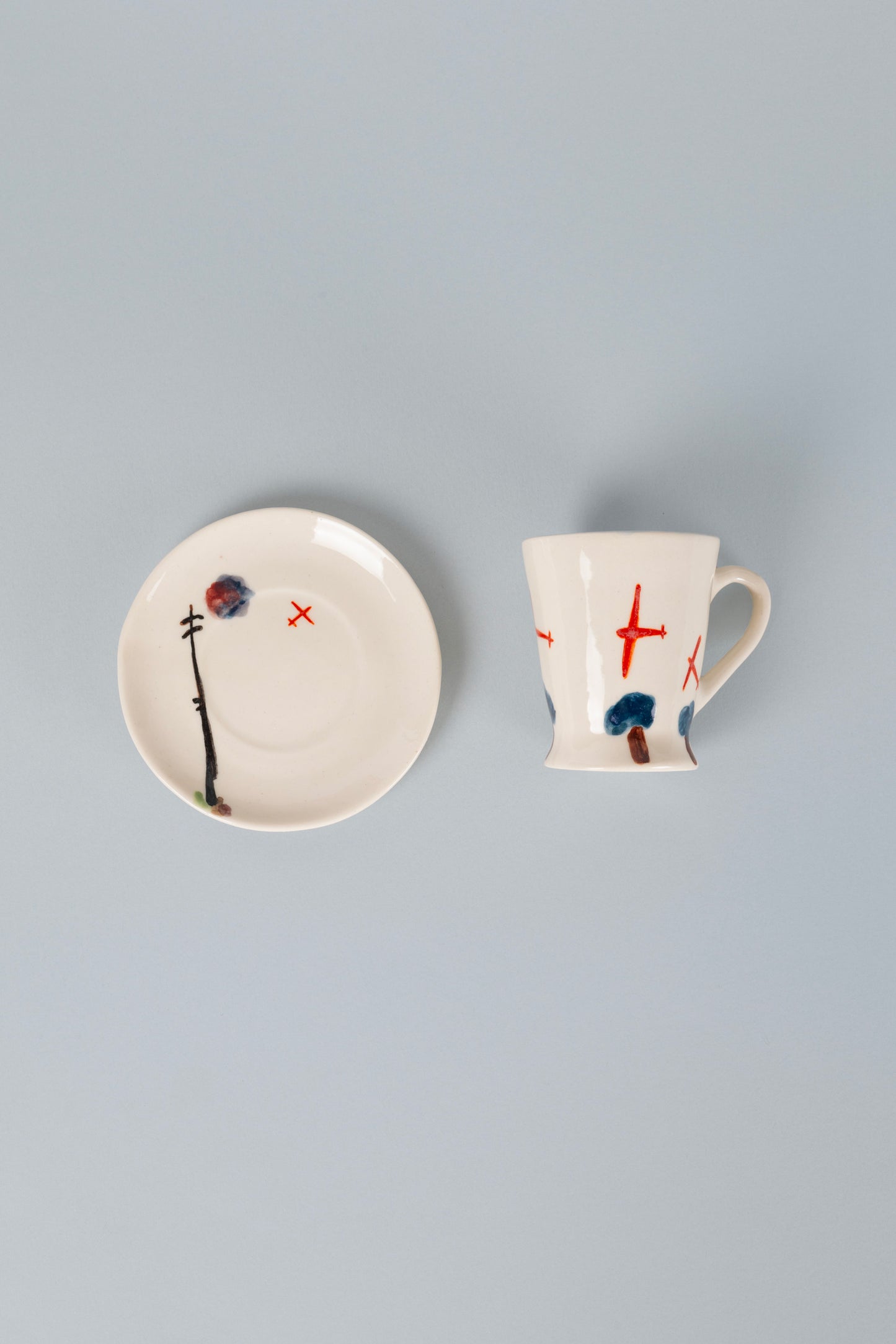 ყავის ნაკრები "თვითმფრინავები"